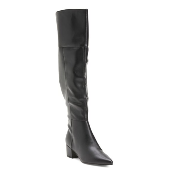 MARC FISHER LTD Black Lottie Over The Knee Boots - Picture 1 of 2